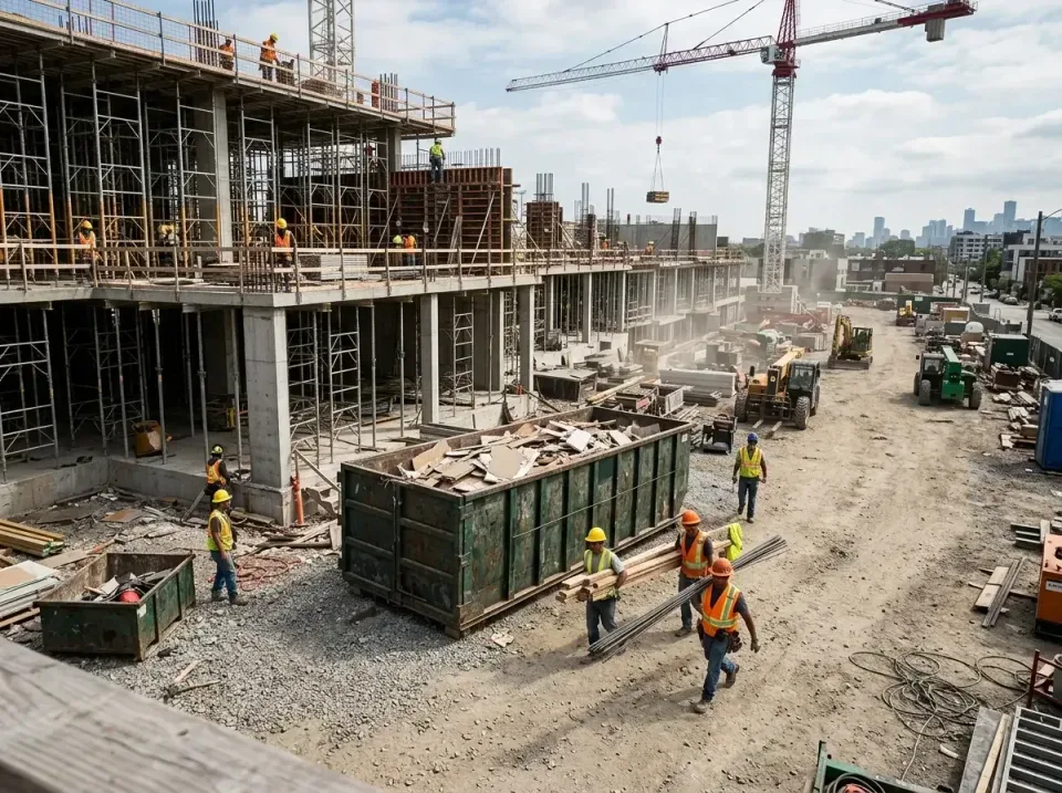 commercial-construction-site-w-002 — frequently asked questions, Low Cost Construction Dumpster Rental in Cokato, MN
